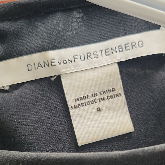 Diane Von Furstenberg Black Floral Lace Dress - Picture 6 of 6